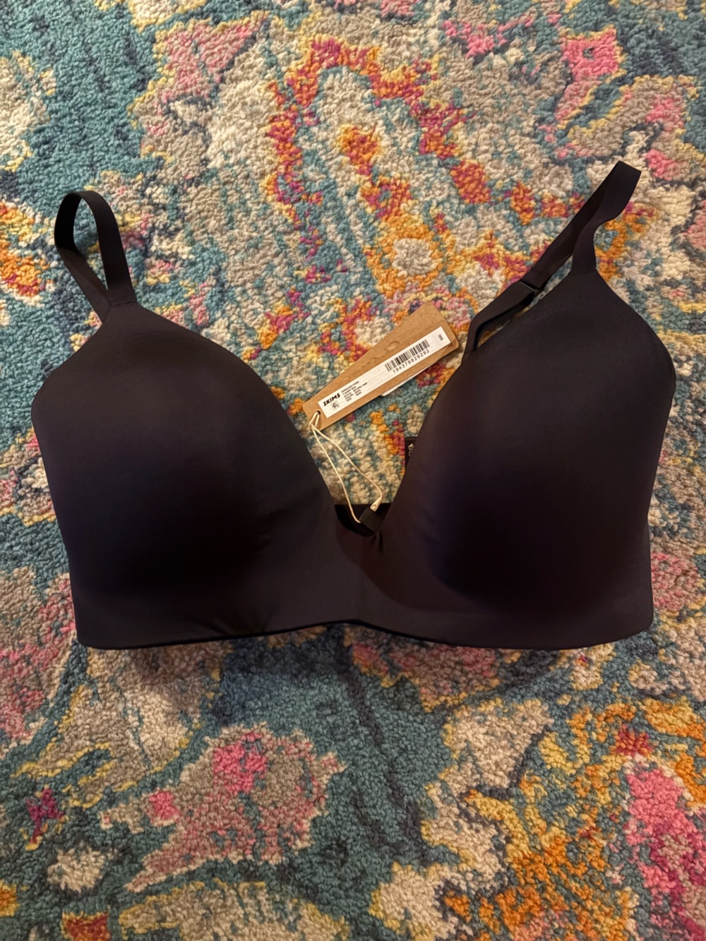 SKIMS Wireless Form T-Shirt Bra Onyx 36DD NWT